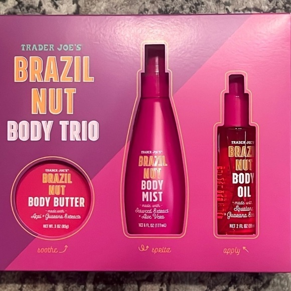 Trader Joe's Brazil Nut Body Trio NWT